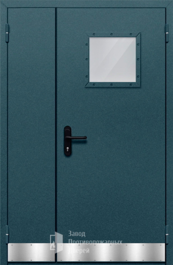 Фото двери «Полуторная с отбойником №32» в Бронницам