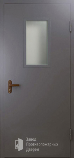 Фото двери «Техническая дверь №4 однопольная со стеклопакетом» в Бронницам