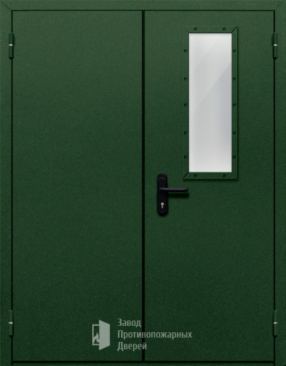 Фото двери «Двупольная со одним стеклом №49» в Бронницам