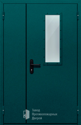 Фото двери «Полуторная со стеклом №26» в Бронницам