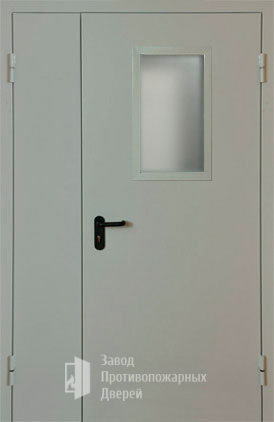 Фото двери «Полуторная со стеклом EI-30» в Бронницам