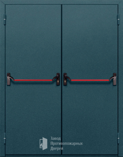 Фото двери «Двупольная глухая с антипаникой №17» в Бронницам