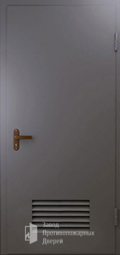 Фото двери «Техническая дверь №3 однопольная с вентиляционной решеткой» в Бронницам