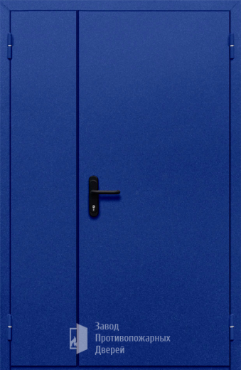 Фото двери «Полуторная глухая (синяя)» в Бронницам