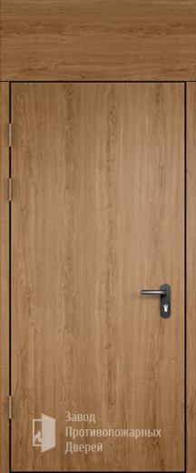 Фото двери «МДФ однопольная с фрамугой №28» в Бронницам
