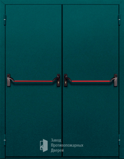 Фото двери «Двупольная глухая с антипаникой №16» в Бронницам