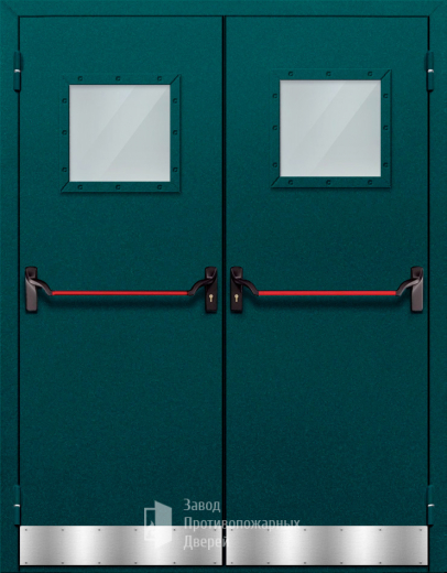 Фото двери «Двупольная с отбойником №32» в Бронницам