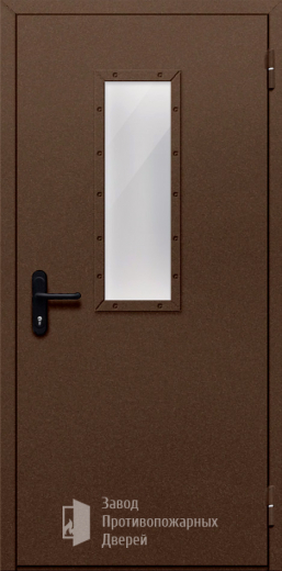 Фото двери «Однопольная со стеклом №58» в Бронницам