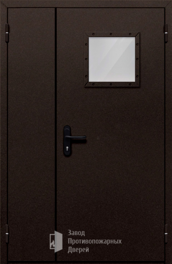 Фото двери «Полуторная со стеклом №810» в Бронницам
