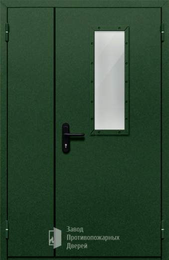 Фото двери «Полуторная со стеклом №29» в Бронницам