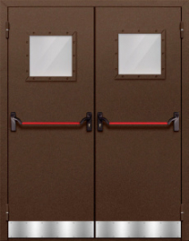 Фото двери «Двупольная с отбойником №38» в Бронницам