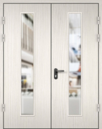 Фото двери «МДФ двупольная со стеклом №22» в Бронницам