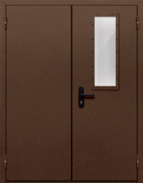 Фото двери «Двупольная со одним стеклом №48» в Бронницам
