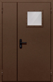 Фото двери «Полуторная со стеклом №88» в Бронницам
