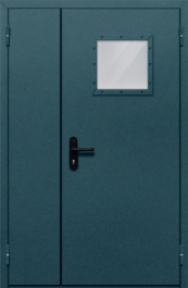 Фото двери «Полуторная со стеклом №87» в Бронницам