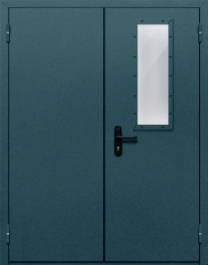 Фото двери «Двупольная со одним стеклом №47» в Бронницам