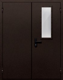 Фото двери «Двупольная со одним стеклом №410» в Бронницам