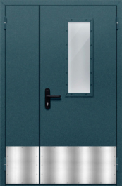 Фото двери «Полуторная с отбойником №34» в Бронницам