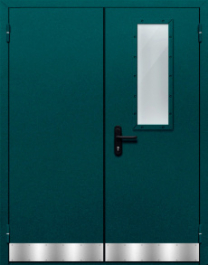 Фото двери «Двупольная с отбойником №33» в Бронницам