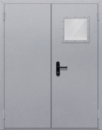 Фото двери «Двупольная со стеклопакетом» в Бронницам