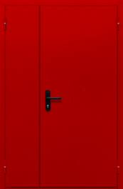 Фото двери «Полуторная глухая (красная)» в Бронницам