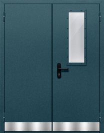 Фото двери «Двупольная с отбойником №34» в Бронницам