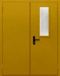 Фото двери «Двупольная со одним стеклом №45» в Бронницам