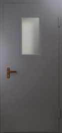 Фото двери «Техническая дверь №4 однопольная со стеклопакетом» в Бронницам