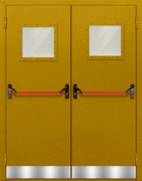 Фото двери «Двупольная с отбойником №28» в Бронницам
