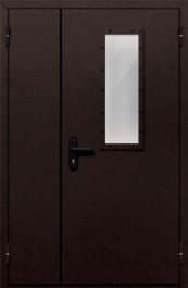 Фото двери «Полуторная со стеклом №210» в Бронницам