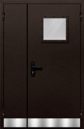 Фото двери «Полуторная с отбойником №42» в Бронницам