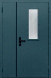Фото двери «Полуторная со стеклом №27» в Бронницам