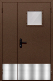 Фото двери «Полуторная с отбойником №35» в Бронницам