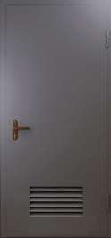 Фото двери «Техническая дверь №3 однопольная с вентиляционной решеткой» в Бронницам