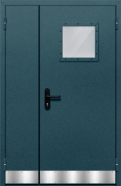 Фото двери «Полуторная с отбойником №32» в Бронницам