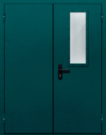 Фото двери «Двупольная со одним стеклом №46» в Бронницам
